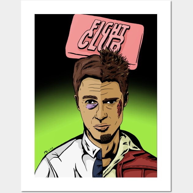 Fight Club Wall Art by Black Snow Comics